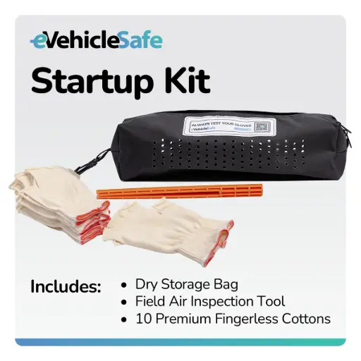 [EVSKIT25] eVehicleSafe Glove Kit (FAIT, BAG, 10PK Cottons)